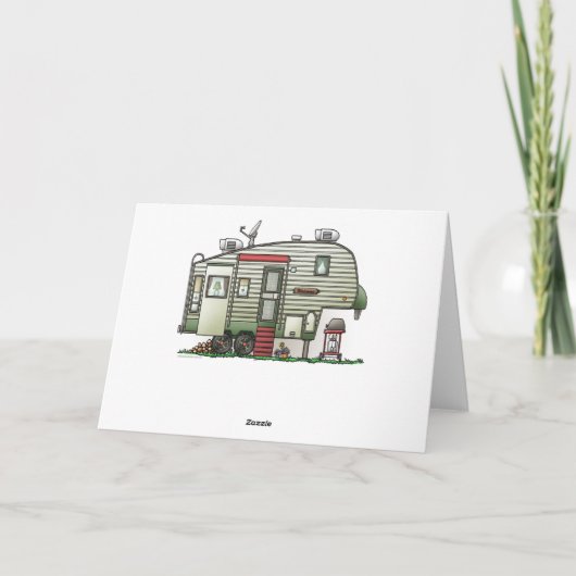 High Tech 5th Wheel Feestdagen Kaart (Achterkant)