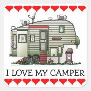 High Tech 5th Wheel Vierkante Sticker