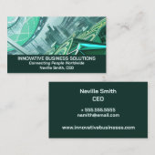 High Tech Business Cityscape Visitekaartje (Voorkant / Achterkant)