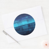 High tech digital background ronde sticker (Envelop)