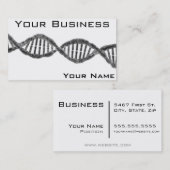 High Tech DNA-grijs Visitekaartje (Voorkant / Achterkant)