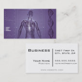 High Tech Health - Paars Visitekaartje (Voorkant / Achterkant)