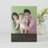 High Tech Holiday-fotokaart Feestdagenkaart (Staand voorkant)