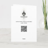 High-Tech Neon Cyber Chrome Skull Kaart (Achterkant)