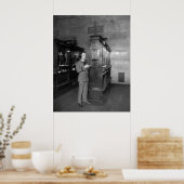 High Tech on Wall Street, 1928 Poster (Keuken)