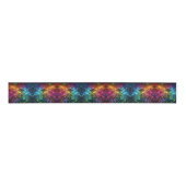 High Tech Rainbow Circuit Board Ribbon Grosgrain Lint (Voorkant)