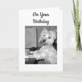 **** HIGH TECH**** VERJAARDAG WENSEN VAN DEZE WEBS KAART (Voorkant)