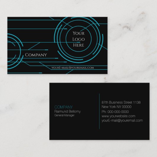 High Tech-Visitekaartje Visitekaartje (Voorkant / Achterkant)