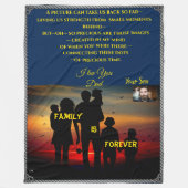  High Throw Family Cadeau - ideaal Fleece Deken (Voorkant)