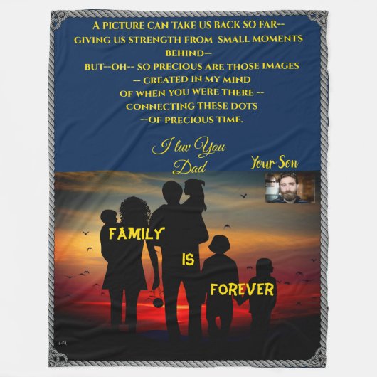  High Throw Family Cadeau - ideaal Fleece Deken (Voorkant)