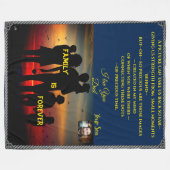  High Throw Family Cadeau - ideaal Fleece Deken (Voorkant (Horizontaal))