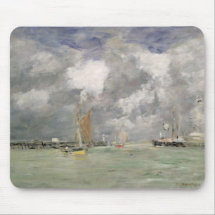 High Tide at Trouville, c.1892-96 (olie op het pan Muismat