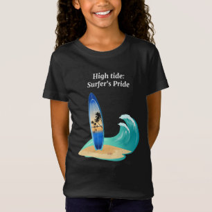 "High Tide: Surfer's Pride" avontuur oceaan strand T-shirt