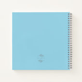 High Tides, Good Vibes Watercolor Crab Guestbook Notitieboek (Achterkant)