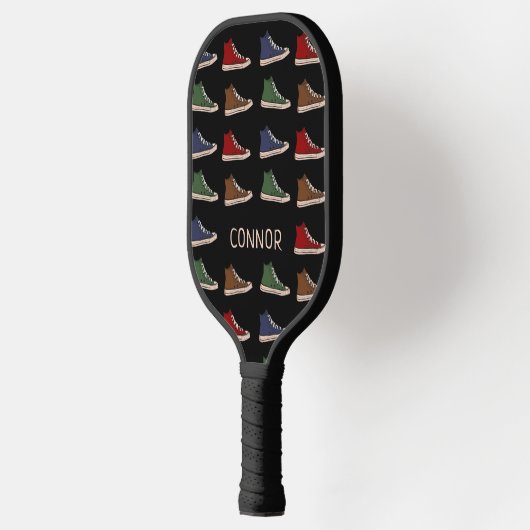 High-top sneakers schoenen, aangepast ontwerp pickleball paddle (Links)