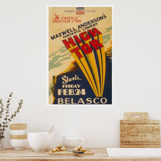 High Tor Maxwell Anderson 1937 WPA Poster (Keuken)