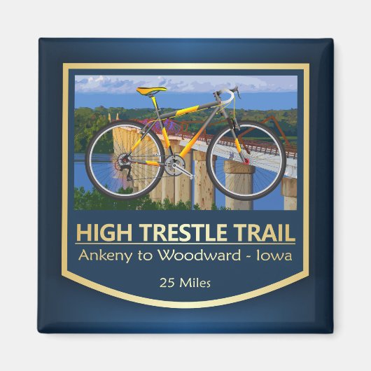High Trestle Trail (bike2) Magneet (Voorkant)
