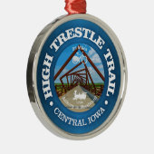High Trestle Trail (fietsen c) Metalen Ornament (Rechts)