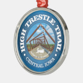 High Trestle Trail (fietsen c) Metalen Ornament (Links)