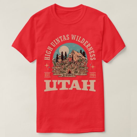 High Uintas Wilderness Utah Outdooravontuur T-shirt (Design voorkant)