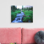 HIGH UINTAS WILDERNESS, UTAH. Stillwater Fork Canvas Afdruk (Insitu (Woonkamer))
