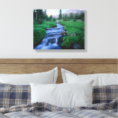HIGH UINTAS WILDERNESS, UTAH. Stillwater Fork Canvas Afdruk (Insitu (Slaapkamer))