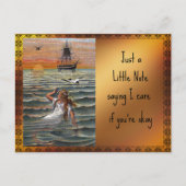 High Vibe kleine zeemeermin kunst Briefkaart (Voorkant)