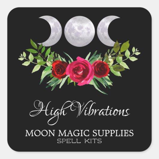 High Vibration Spell Kit Vierkante Sticker (Voorkant)