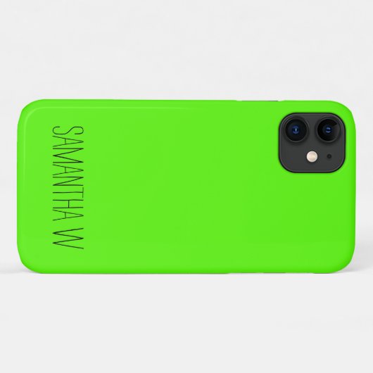 High Visibility Neon Green Case-Mate iPhone Case (Achterkant (horizontaal))