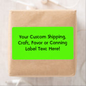 High Visibility Neon Green Etiket (Insitu)