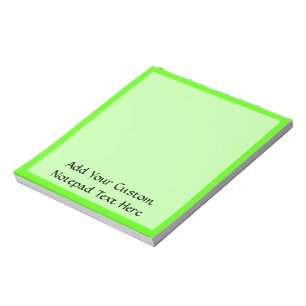 High Visibility Neon Green Notitieblok