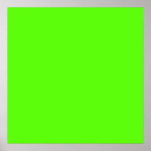 High Visibility Neon Green Poster