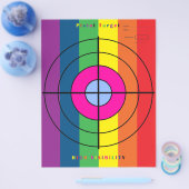 High Visibility Pistol Target Flyer (Enkel)