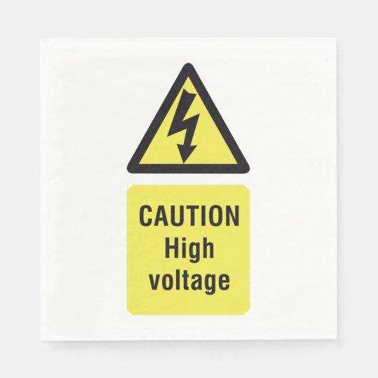 High Voltage-Caution Servet (Voorkant)