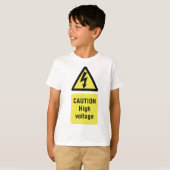 High Voltage-Caution T-shirt (Voorkant volledig)