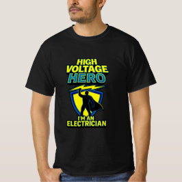 High Voltage Superhero Elektricien T-shirt