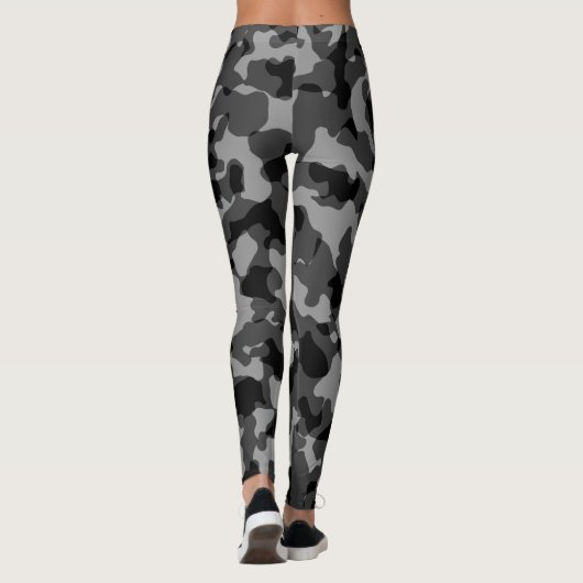 High Waist Army Camouflage Camo Green Military Leggings (Achterkant)