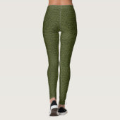 High Waisted Graphic Green Leggings (Achterkant)