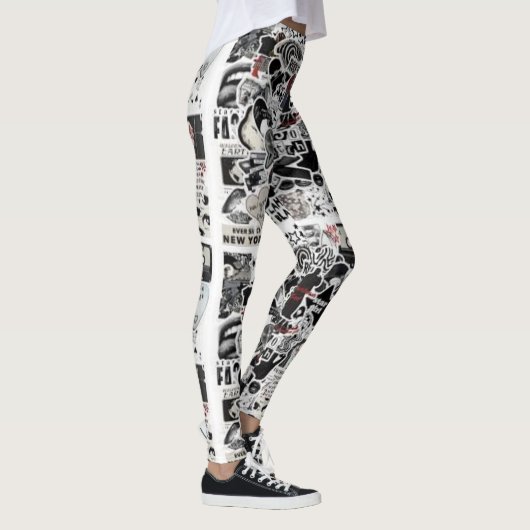High-Waisted Slim Fit Pants – Stretchy, Comfortabl Leggings (Rechts)