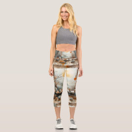 High Waisted Yoga Capris, XS (0-2)