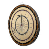 High-Wheel Antique Bicycle Rustic Regulation Dartbord (Voorkant Rechts)