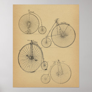  High Wheeler Bicycle Patent Art Print