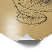  High Wheeler Bicycle Patent Art Print Foto Afdruk (Hoek)