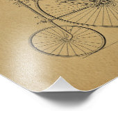  High Wheeler Bicycle Patent Art Print Foto Afdruk (Hoek)
