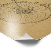 High Wheeler Bicycles Patent Art Print Foto Afdruk (Hoek)