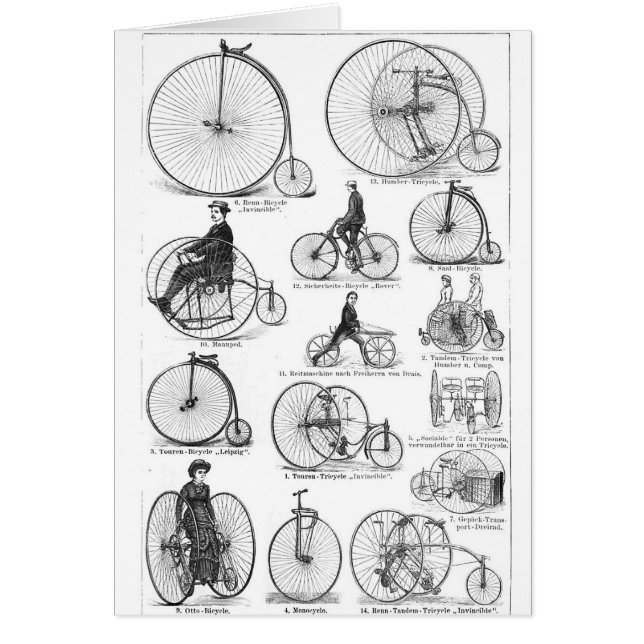 High Wheeler Fiets Penny Farthing (Voorkant)