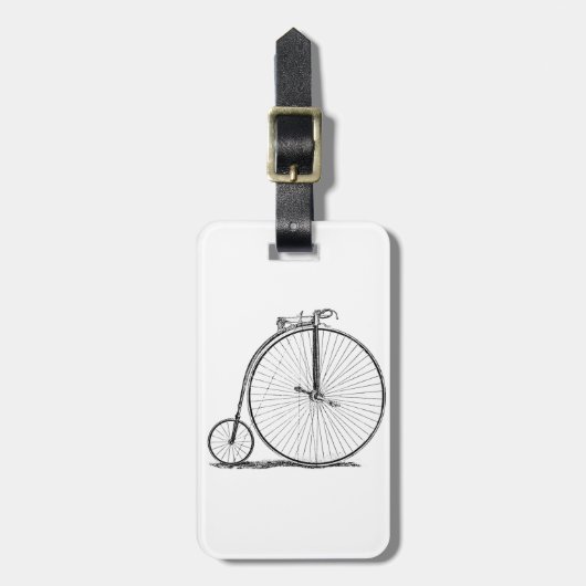 High Wheeler Fiets Penny Farthing Bagagelabel (Voorkant verticaal)
