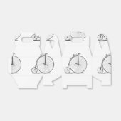 High Wheeler Fiets Penny Farthing Bedankdoosjes (Uitgevouwen)