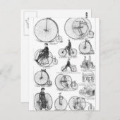 High Wheeler Fiets Penny Farthing Briefkaart (Voorkant / Achterkant)