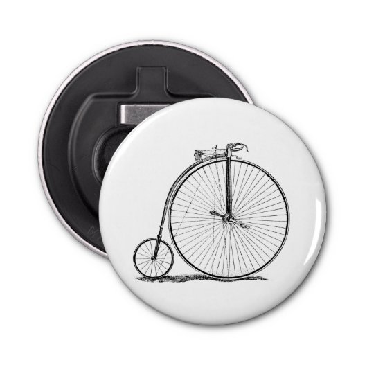 High Wheeler Fiets Penny Farthing Button Flesopener (Voorkant)